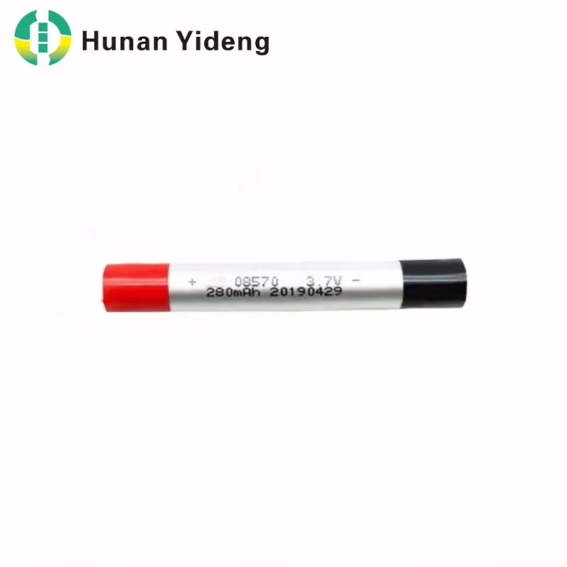 08570 3.7V 280mAh پتلی بیلناکار لی پولیمر بیٹری