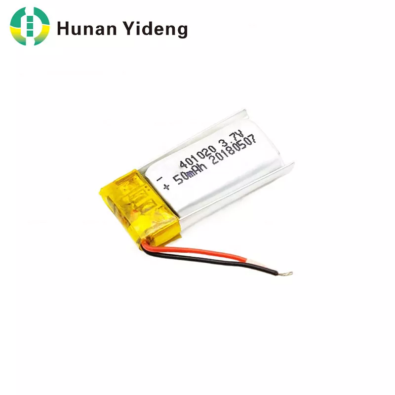 401020 3.7v 500mAh لیتھیم پولیمر بیٹر