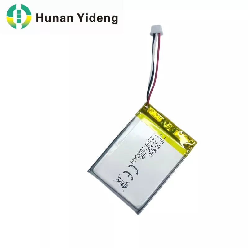 503040 3.7V 600mAh اسکوائر ریچارج ایبل بیٹری
