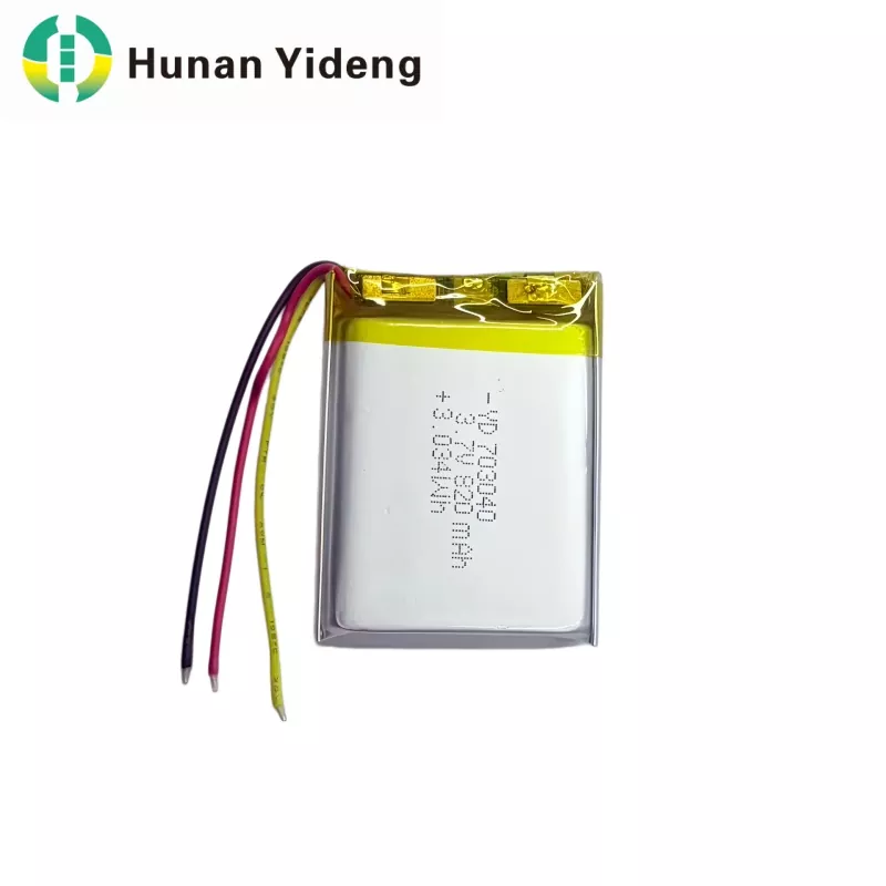 703040 3.7V 820mAh چھوٹی پرزمیٹک بیٹری