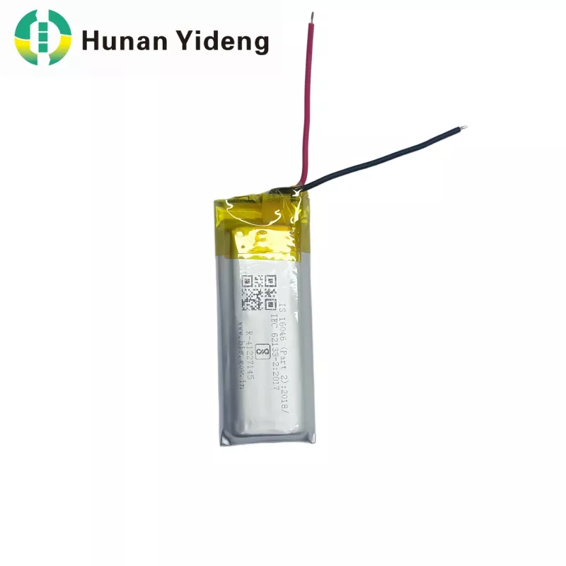 اسمارٹ ڈور لاک کے لیے 801435 3.7v 500mah Li Ion بیٹری پیک 1.48wh